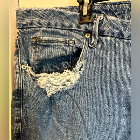 GOOD AMERICAN Women's Blue Jeans Size 24 - Picture 3 of 8